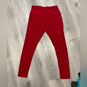 17 Red High-Waisted Leggings